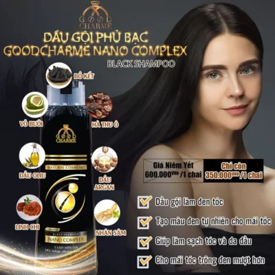 Dầu gội phủ bạc GoodCharme Nano Complex Black Shampoo