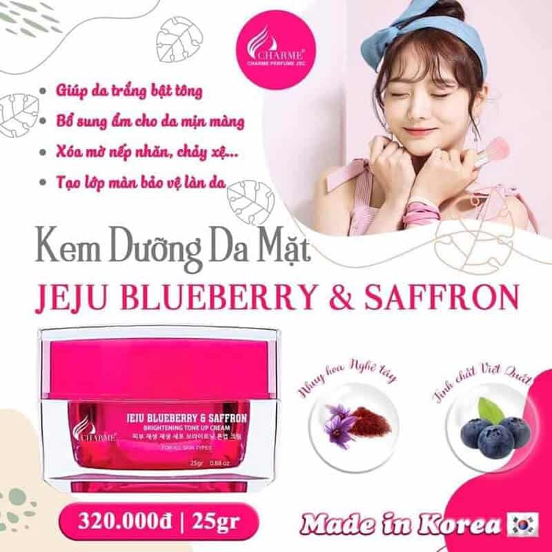 Kem Face Charme Jeju Blueberry & Saffron