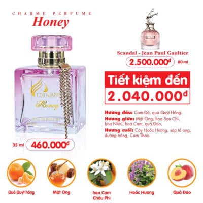 Tầng Hương Nước Hoa Charme Honey 35ml
