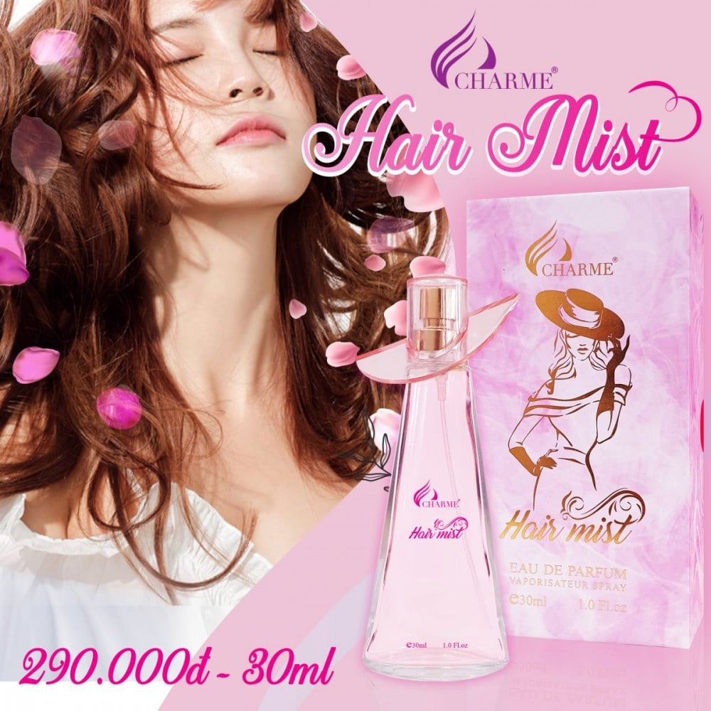 nước hoa xịt tóc Charme Hair Mist 30ml